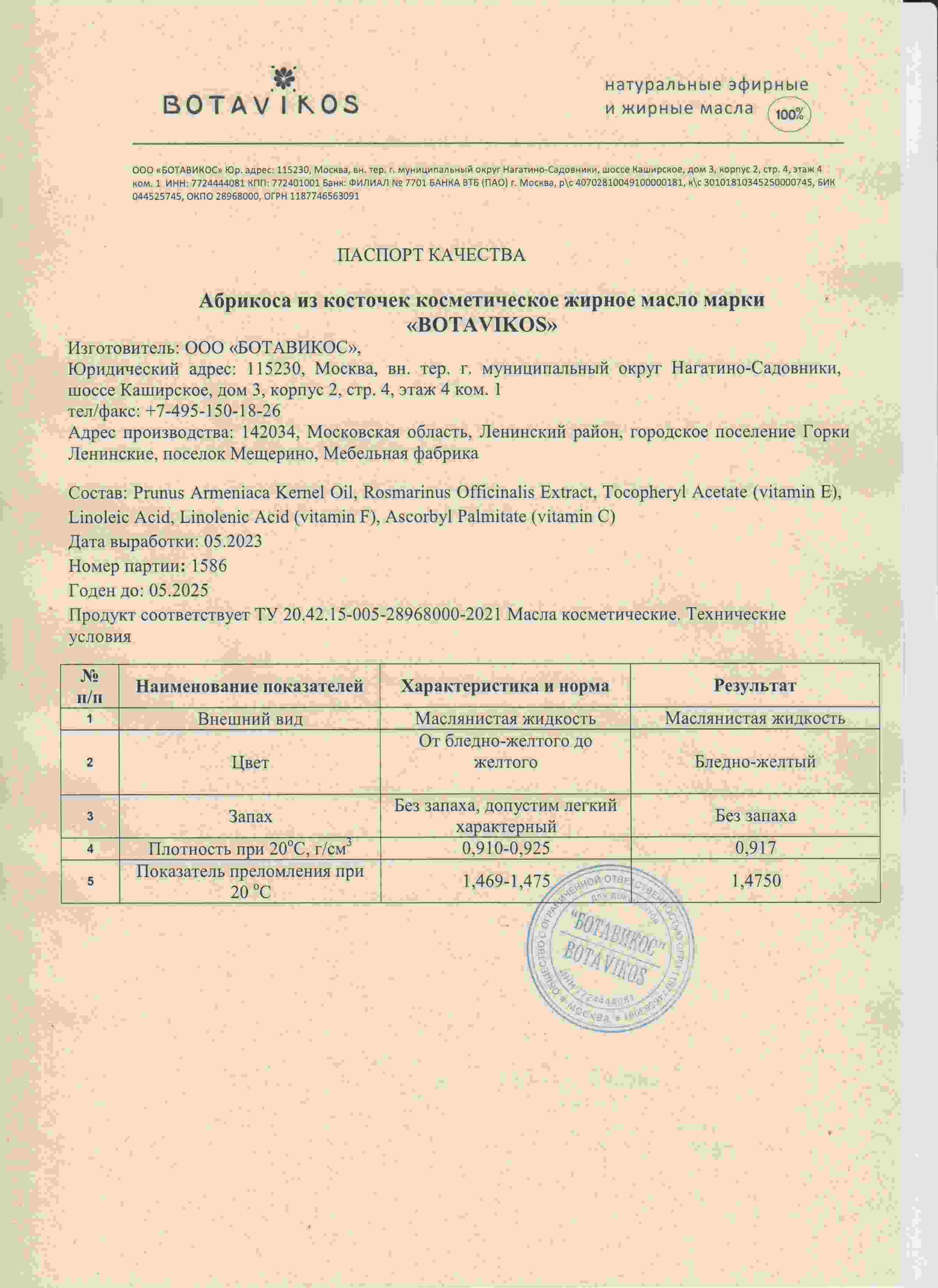 Паспорт №052023